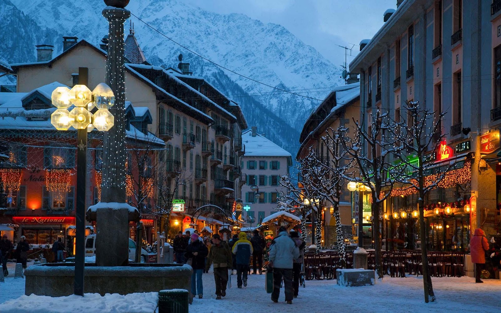 The ski resort of Chamonix, France